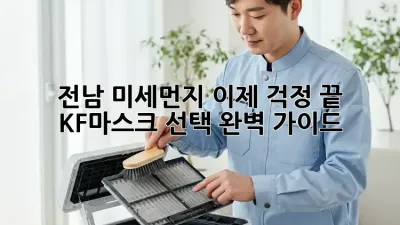 전남 미세먼지, 이제 걱정 끝!  KF마스크 선택 완벽 가이드